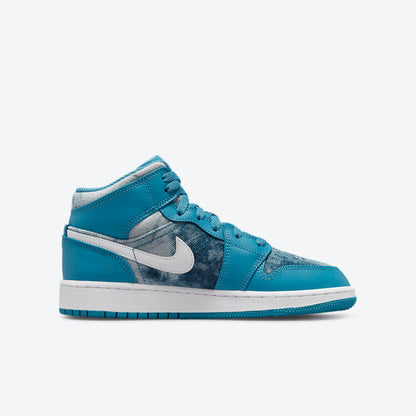 Men's Air Jordan 1 Mid 'Washed Denim' Shoes