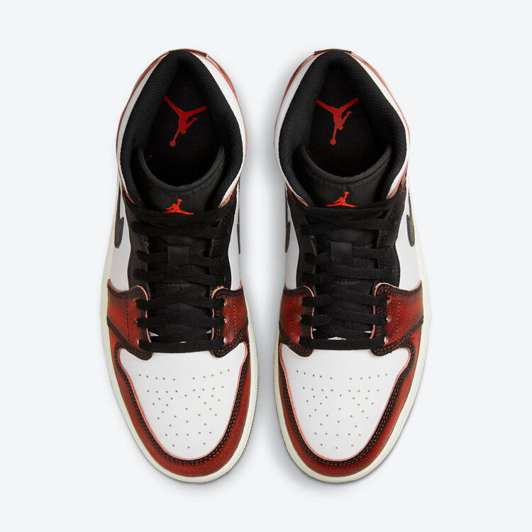 Men's Air Jordan 1 Mid 'Wear Away' Shoes