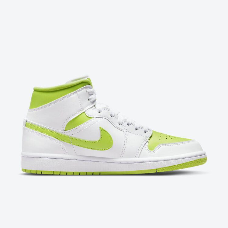 Men's Air Jordan 1 Mid 'White Lime' Shoes