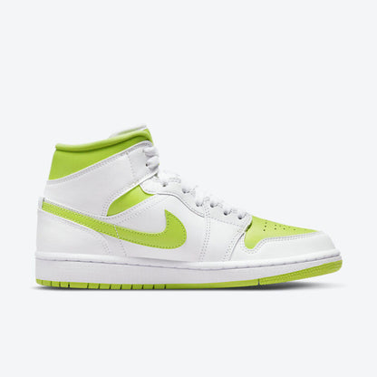 Men's Air Jordan 1 Mid 'White Lime' Shoes
