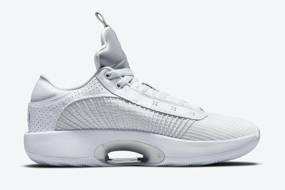 Men's Air Jordan 35 Metallic White Shoes