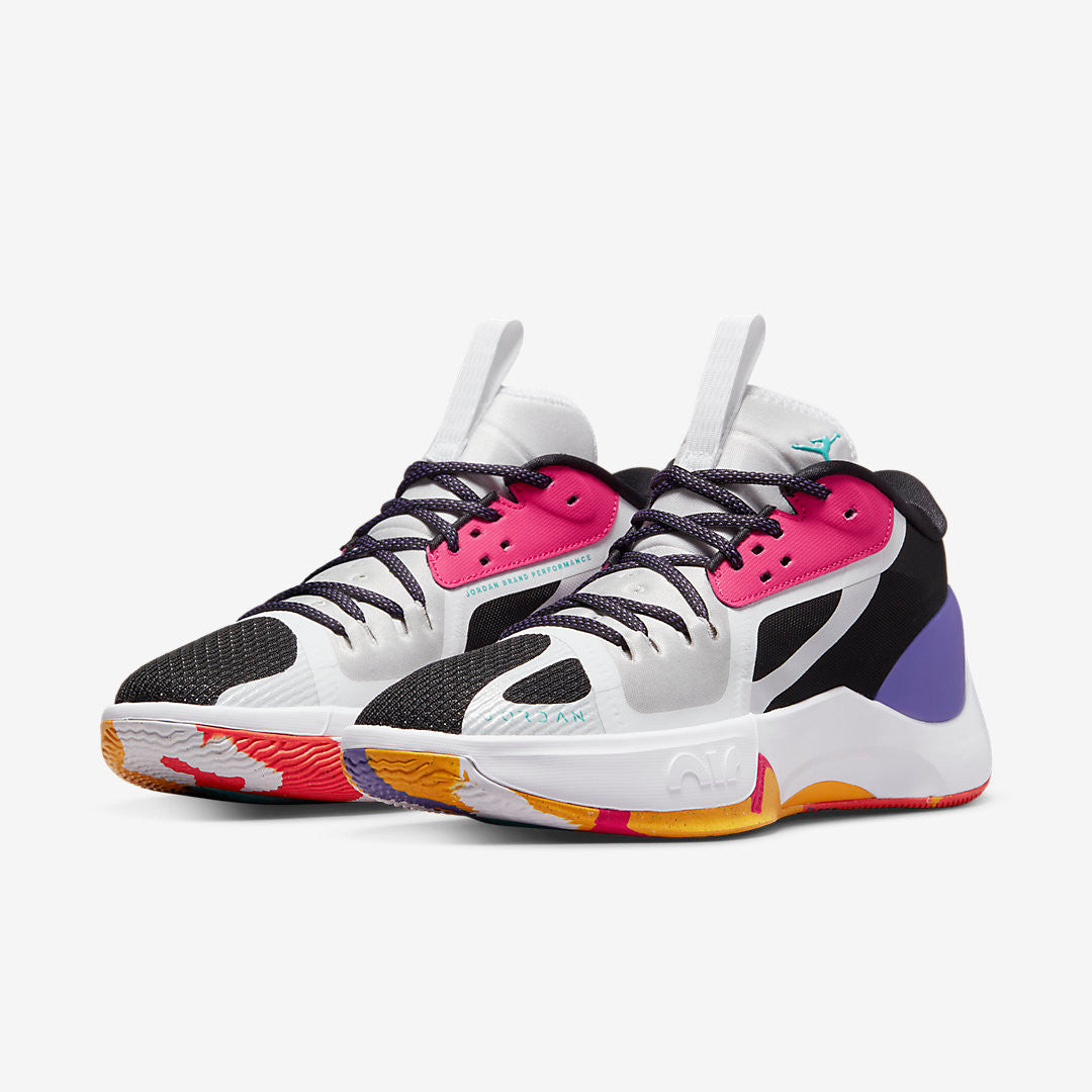 Men's Jordan Zoom White Black Multicolor Shoes
