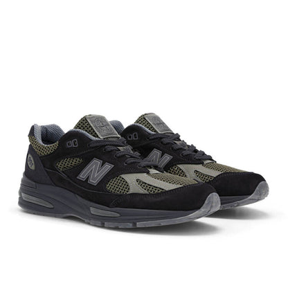 Men's New Balance 991v2 'Olive Green Gray Black' Shoes