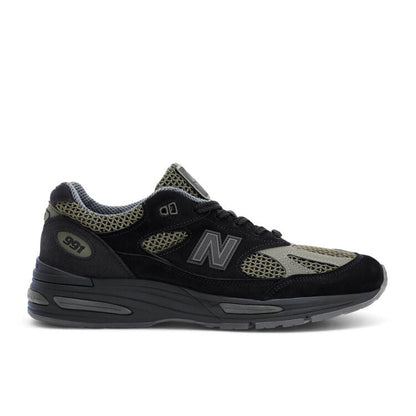 Men's New Balance 991v2 'Olive Green Gray Black' Shoes