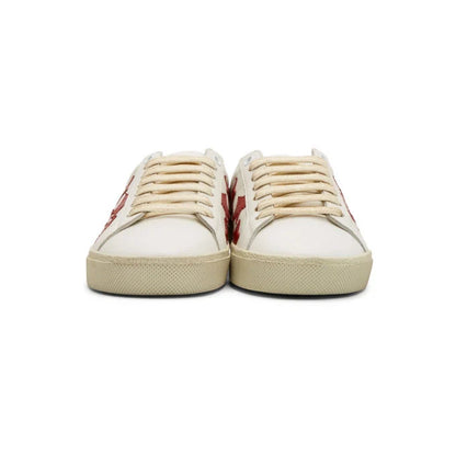 Men's Saint Laurent Court Classic SL06 Red Stars Sneakers