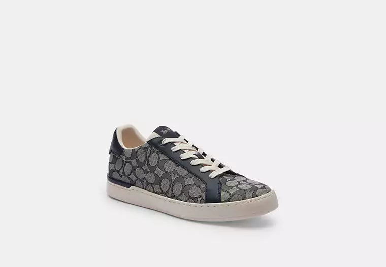 Men's Coach Clip Low-Top Skateboard Blue Sneakers