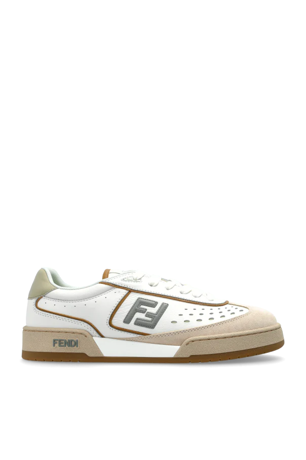 Men's Fendi Match Cream Sneakers