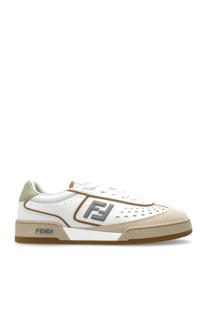 Men's Fendi Match Cream Sneakers