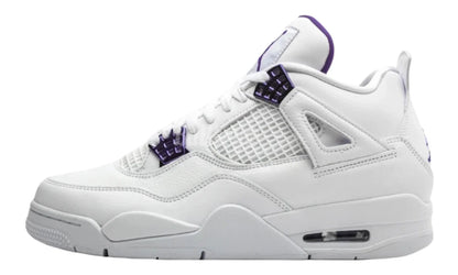 Men's Nike Air Jordan 4 Retro Metallic Purple Shoes