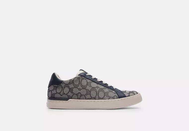 Men's Coach Clip Low-Top Skateboard Blue Sneakers