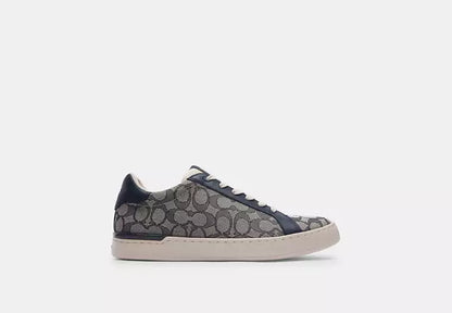 Men's Coach Clip Low-Top Skateboard Blue Sneakers