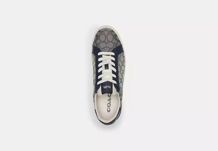 Men's Coach Clip Low-Top Skateboard Blue Sneakers
