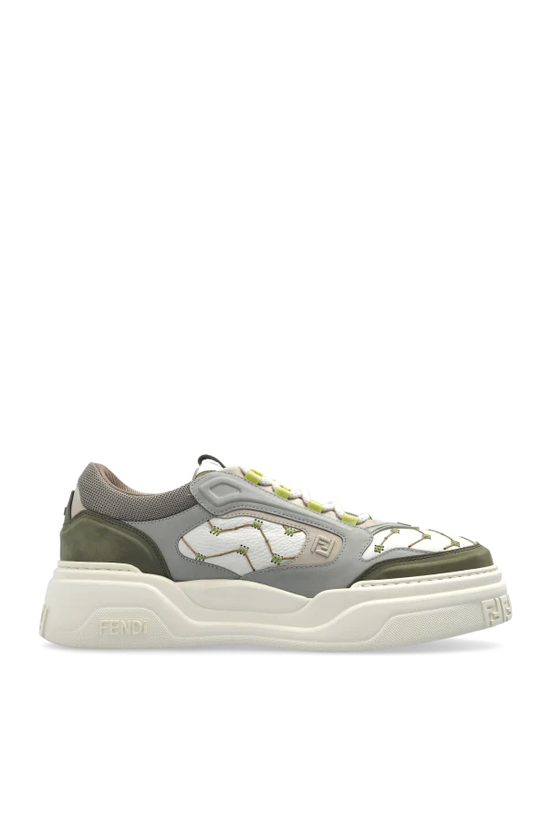 Men's Fendi Roma Match Green Sneakers