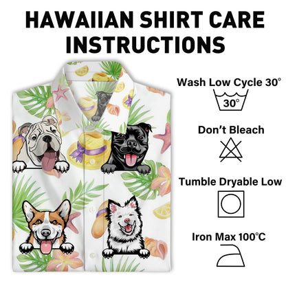Dog Lover Dog Pet Summer Hawaii Cool Customization- Summer Hawaiian shirt - Personalized Customized Hawaiian shirt