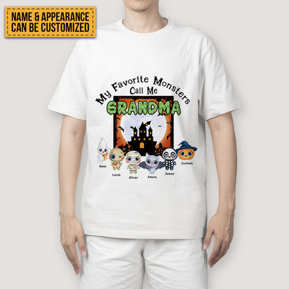 My Favorite Monsters Call Me - Halloween T-shirt - Gift For Friend- Customized T-shirt Happy Halloween