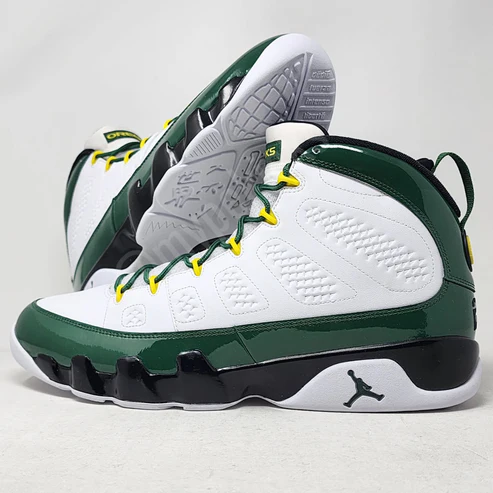 Men's Nike Air Jordan 9 Oregon Ducks Shoes