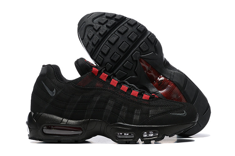 Men's Nike Air Max 95 Black Team Crimson Shoes