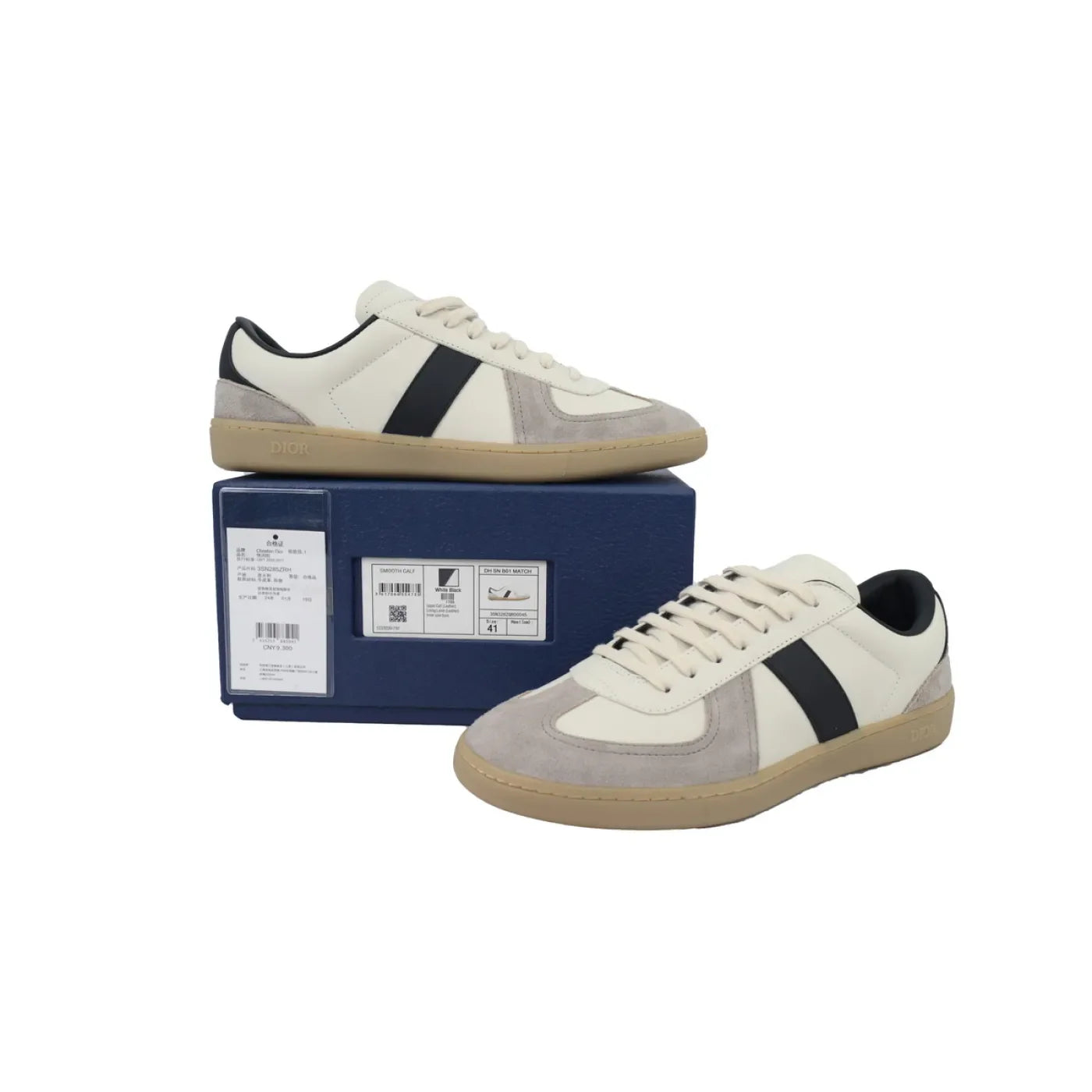 Men's Dior B01 Matchpoint White Grey Black Sneakers