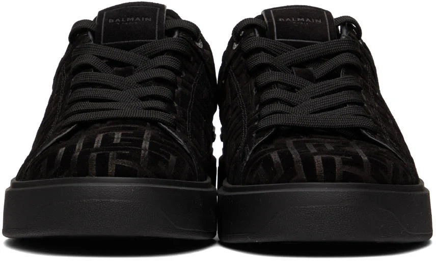 Men's Balmain B-Court Jacquard Black Sneaker