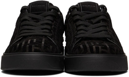 Men's Balmain B-Court Jacquard Black Sneaker