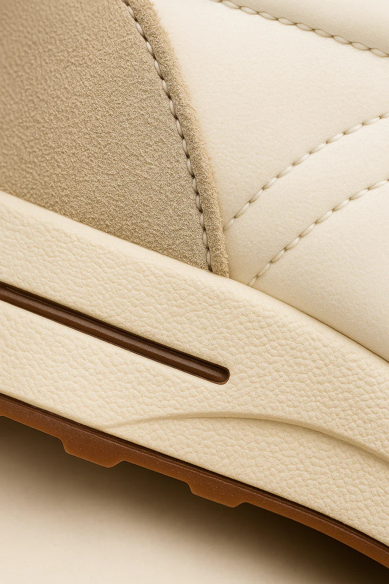 Men's Loro Piana Weekend Walk Beige Sneakers