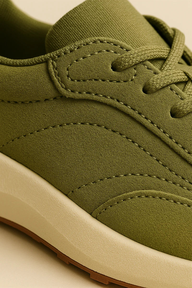 Men's Loro Piana Weekend Walk Green Sneakers