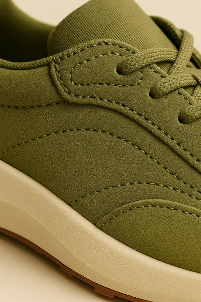 Men's Loro Piana Weekend Walk Green Sneakers