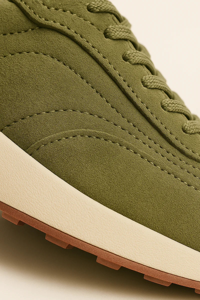 Men's Loro Piana Weekend Walk Green Sneakers