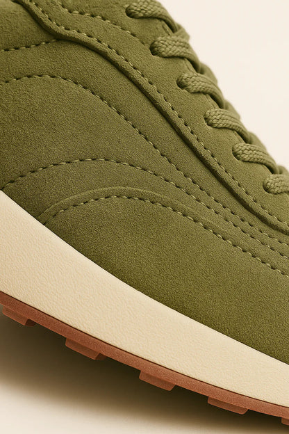 Men's Loro Piana Weekend Walk Green Sneakers
