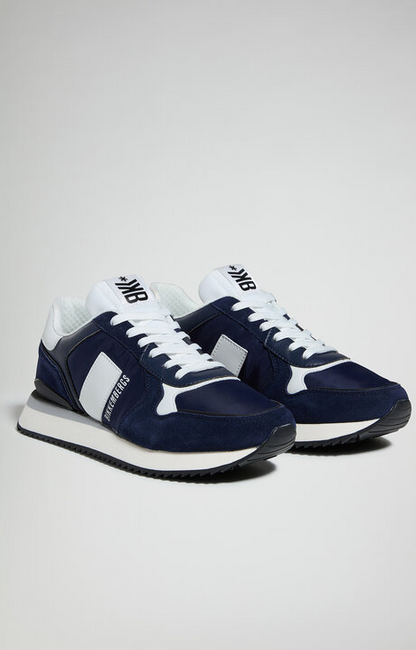 Men’s Bikkembergs Puyol Navy White Sneakers