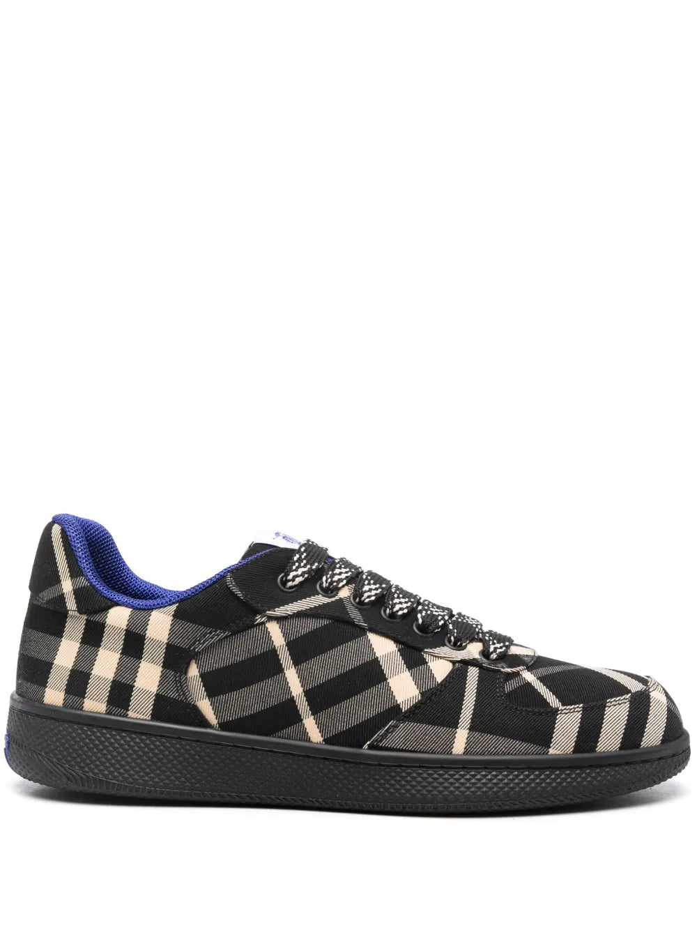Men’s Burberry Check Terrace Noir Beige Bleu Sneakers