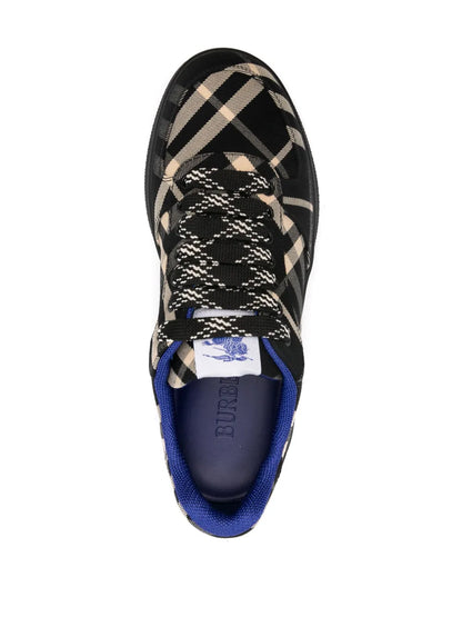 Men’s Burberry Check Terrace Noir Beige Bleu Sneakers