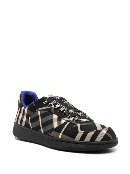 Men’s Burberry Check Terrace Noir Beige Bleu Sneakers