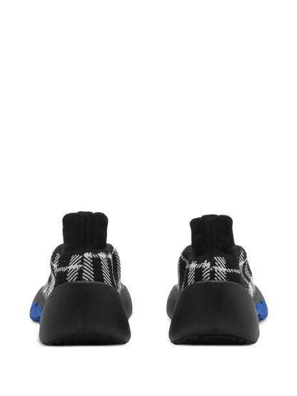 Men’s Burberry burbery Neptune Check Knit Black Sneaker