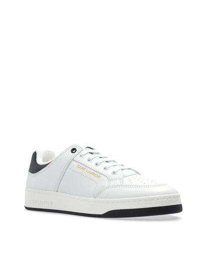 Men's Saint Laurent Low Top White  Black Sneakers