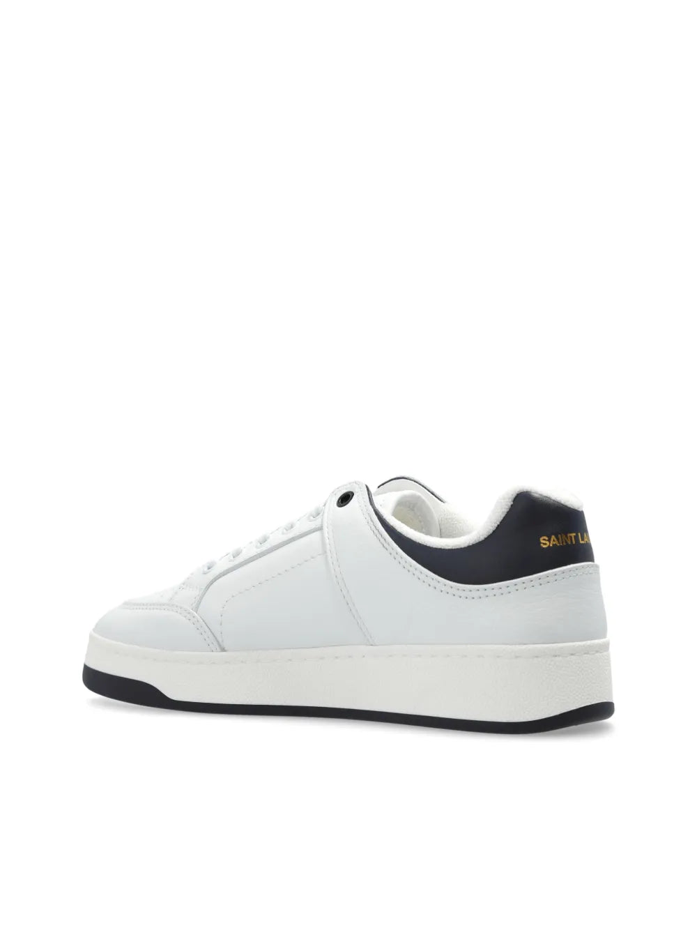 Men's Saint Laurent Low Top White  Black Sneakers