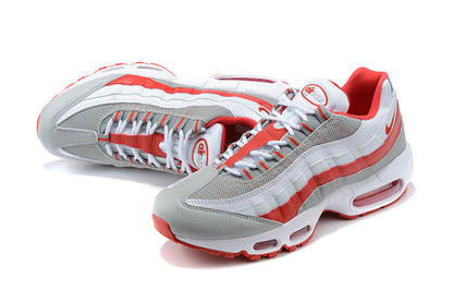 Men's Nike Air Max 95 Grey Fog Hyper Red Shoes
