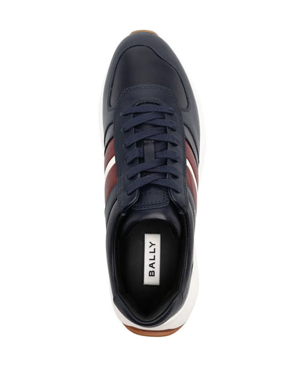 Men's Bally Darsyl Leather Navy White Sneaker