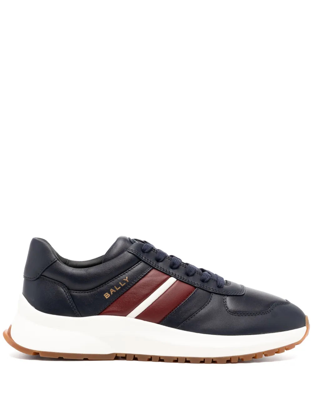 Men's Bally Darsyl Leather Navy White Sneaker