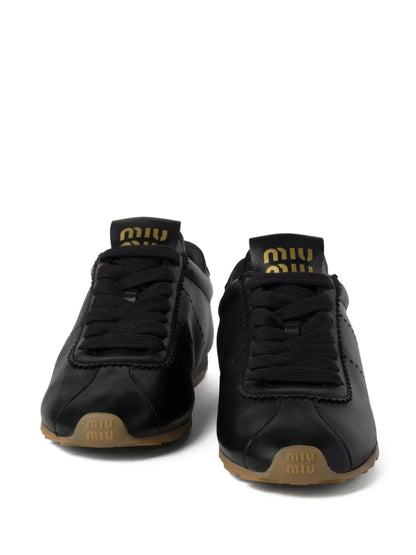 Men's Miu Miu Low Top Black Sneaker