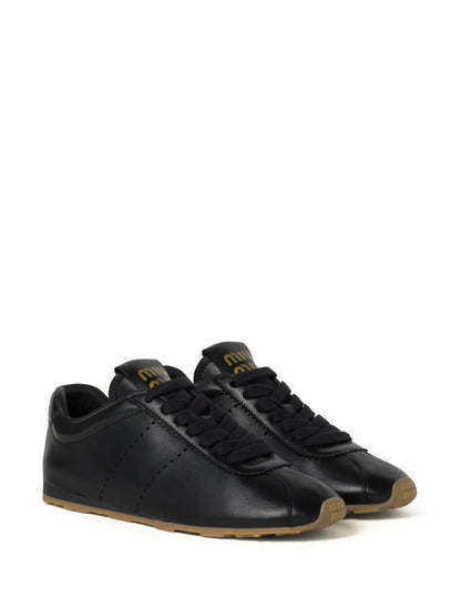 Men's Miu Miu Low Top Black Sneaker