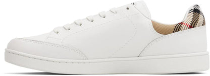 Men’s Burberry Men’s White Leather White Sneakers