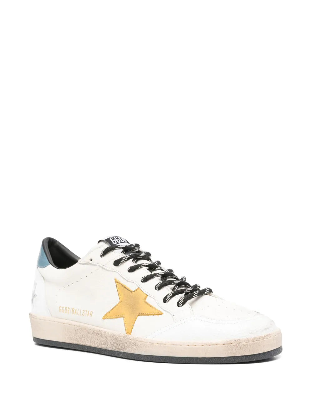 Men's Golden Goose Ball Star Gold Laminated Star Sneakers
