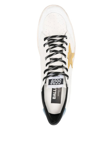 Men's Golden Goose Ball Star Gold Laminated Star Sneakers