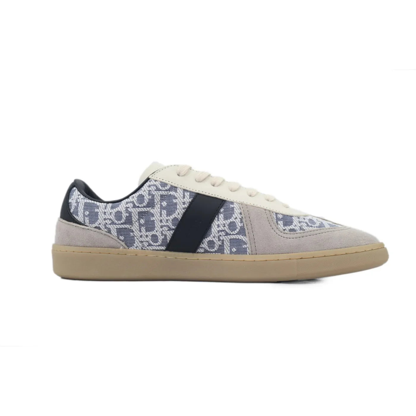 Men's Dior B01 Matchpoint Gray And Blue Print Sneakers