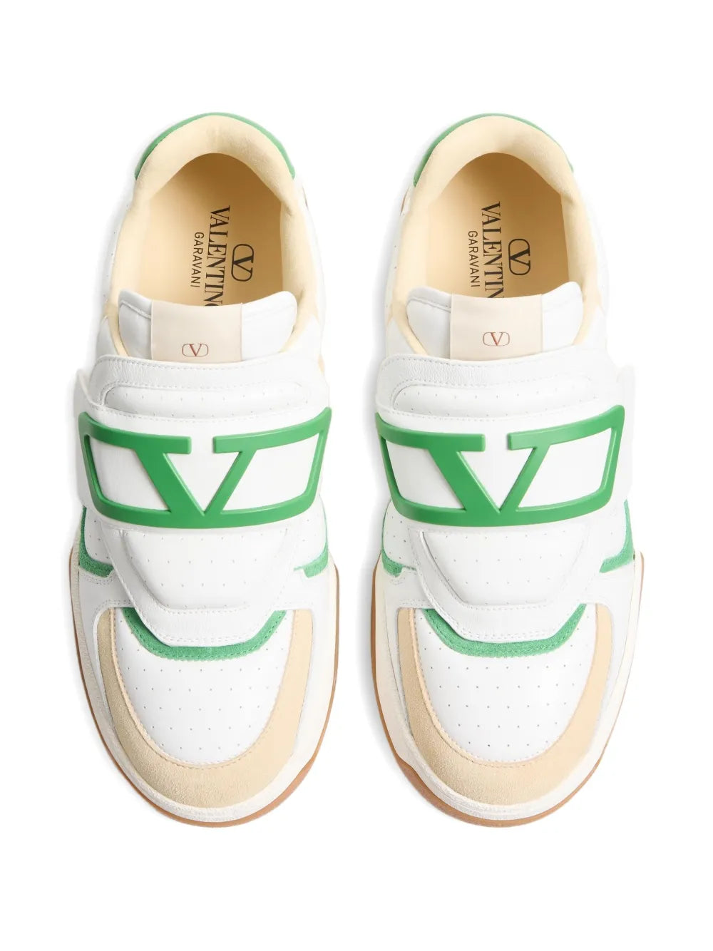 Men's Valentino Garavani Joie De Jouer White Green Sneakers