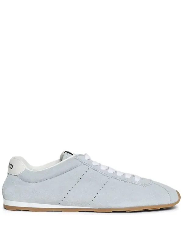 Men's Miu Miu Low Top Blue Sneaker