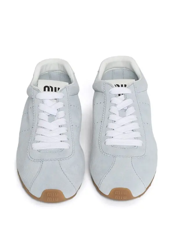 Men's Miu Miu Low Top Blue Sneaker