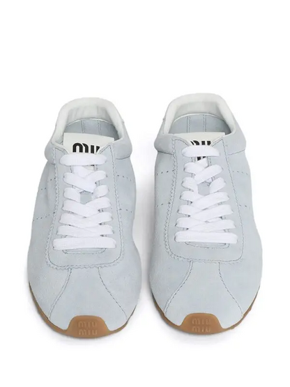 Men's Miu Miu Low Top Blue Sneaker