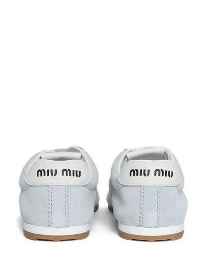 Men's Miu Miu Low Top Blue Sneaker